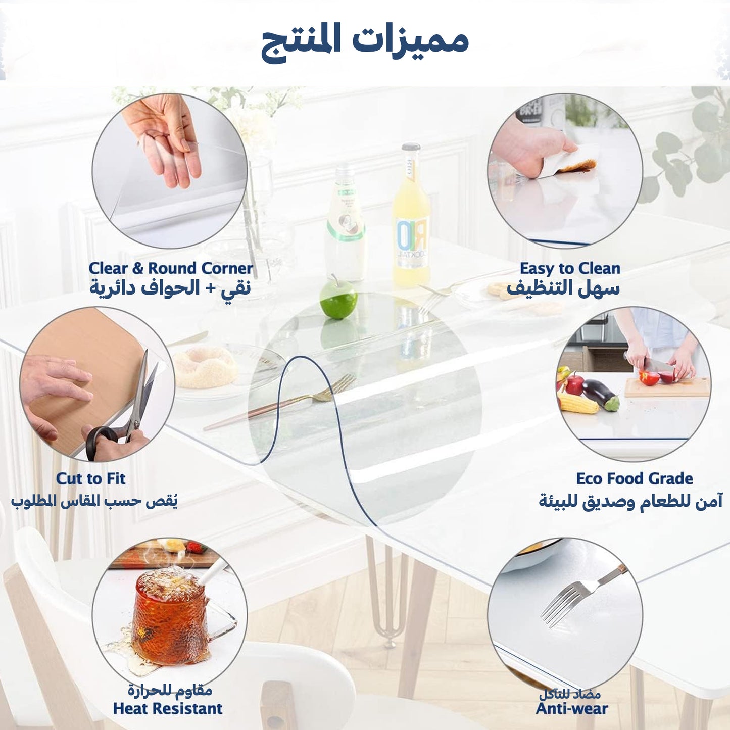 بديل الزجاج حافظ الأسطح ومقاوم للأوساخ ومضاد للخدوش