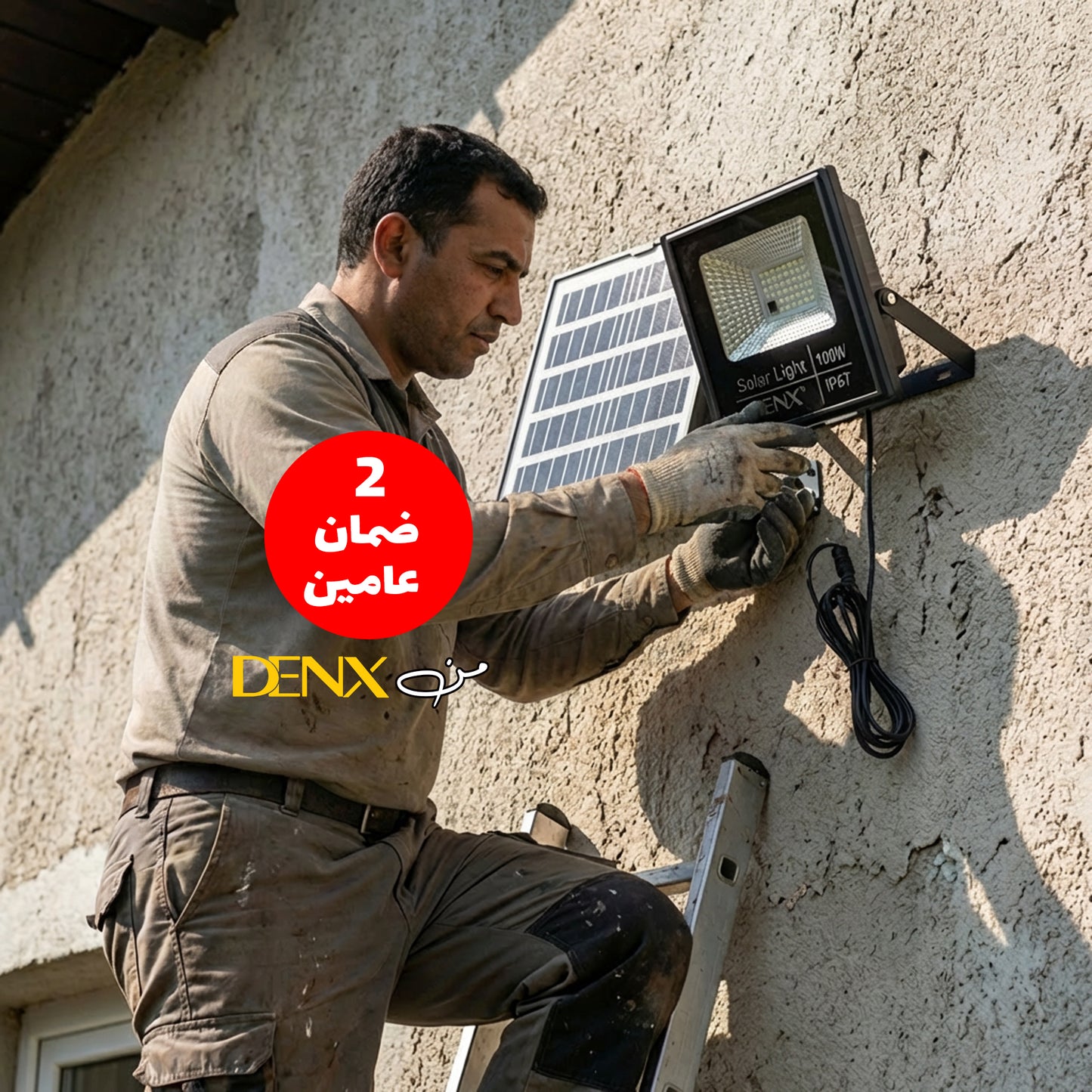 كشاف الطاقة الشمسية للمنزل 100 واط دينيكس
